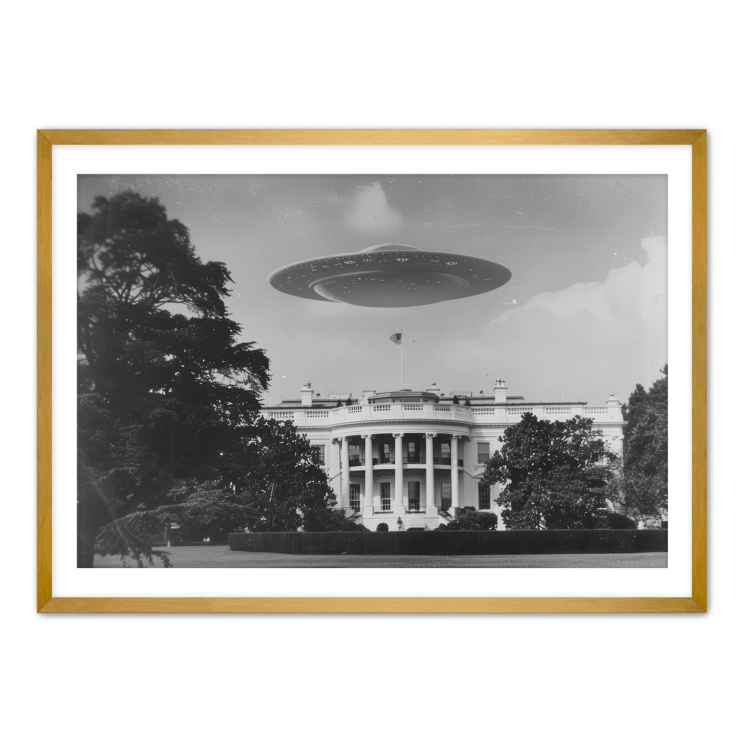 Extra Secret Service UFO Wall Art