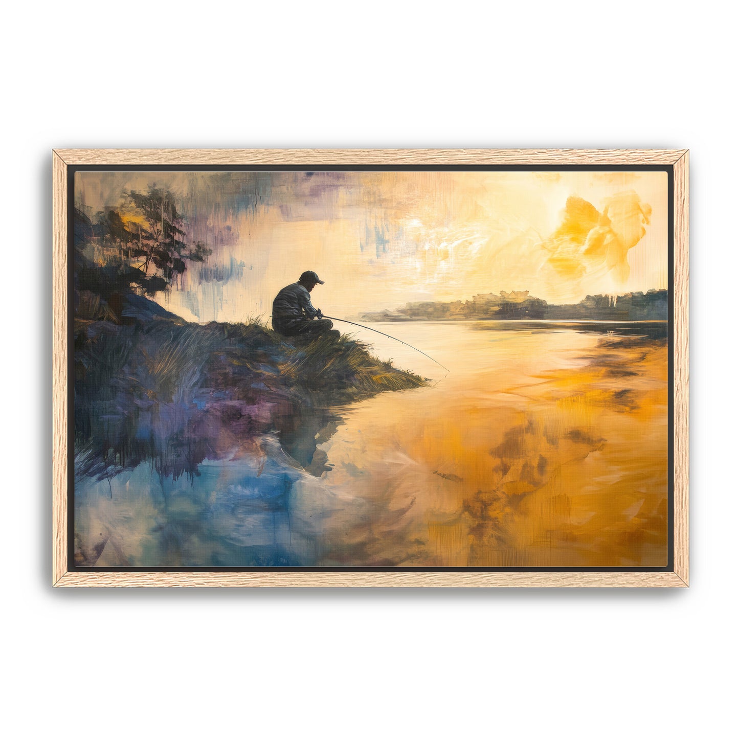 Fishing at Dawn Wall Art