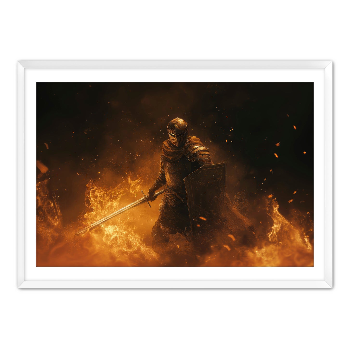 Flame and Frenzy Wall Art