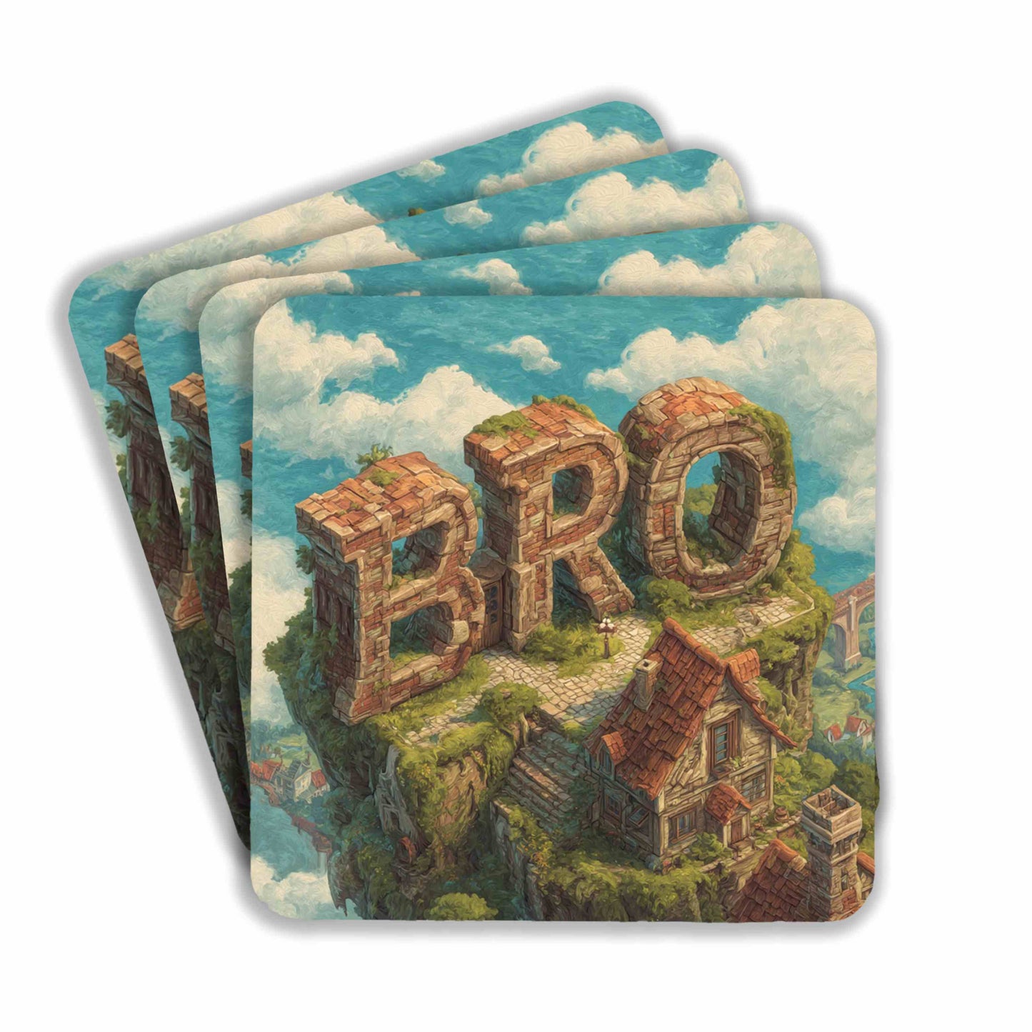 Floating Island House Coasters