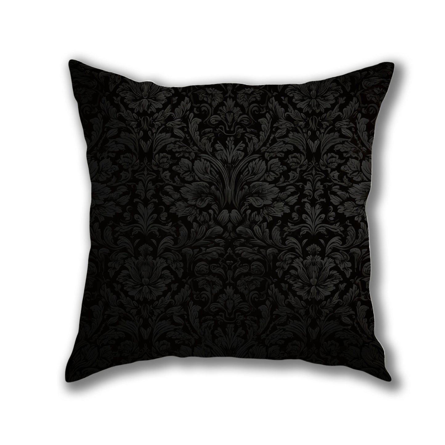 Floral Darkness Pattern Pillow