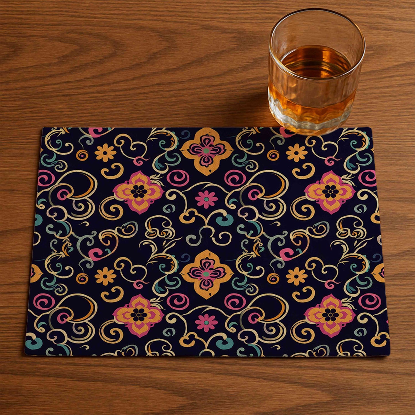 Floral Swirl Pattern Placemat