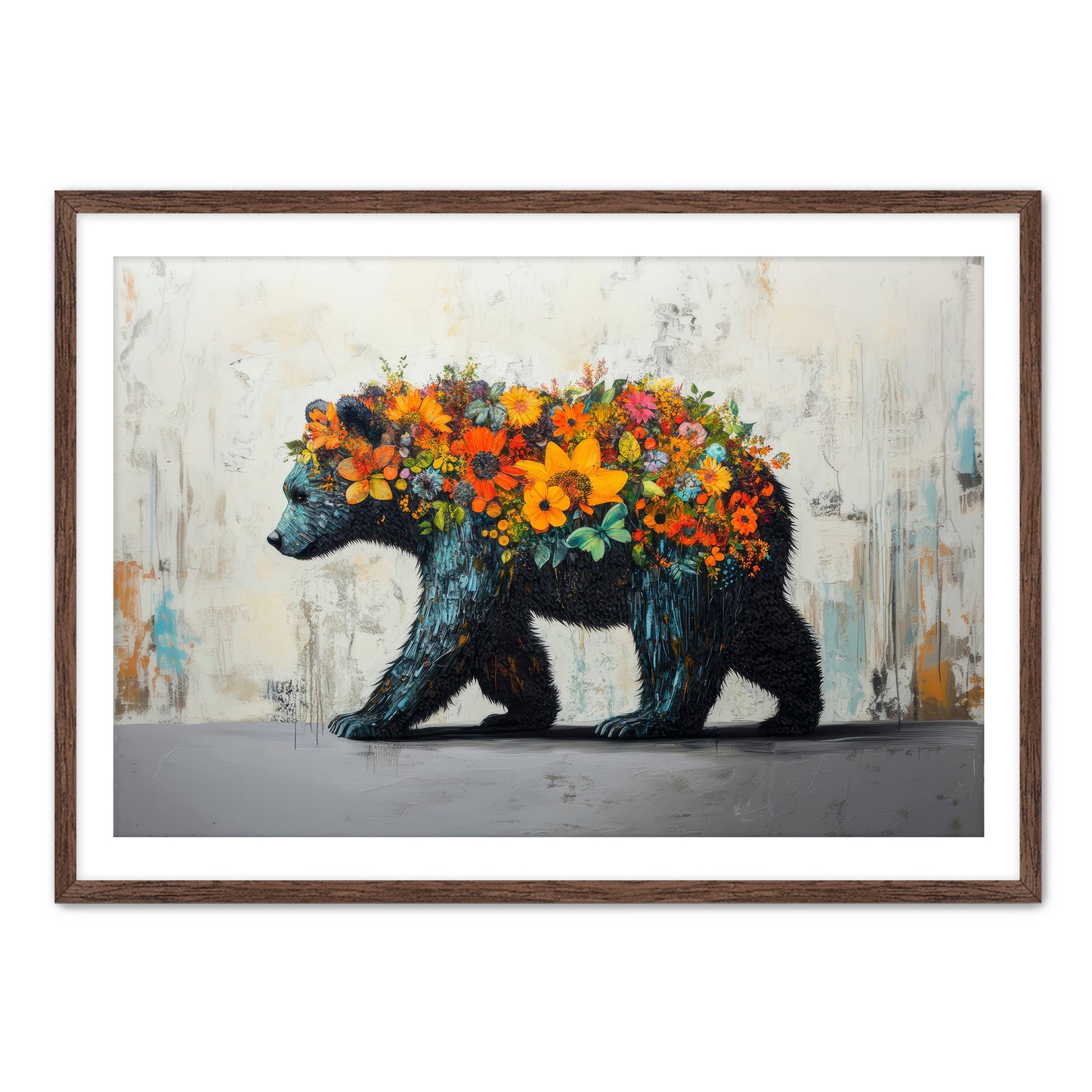 Flower Bear Wall Art