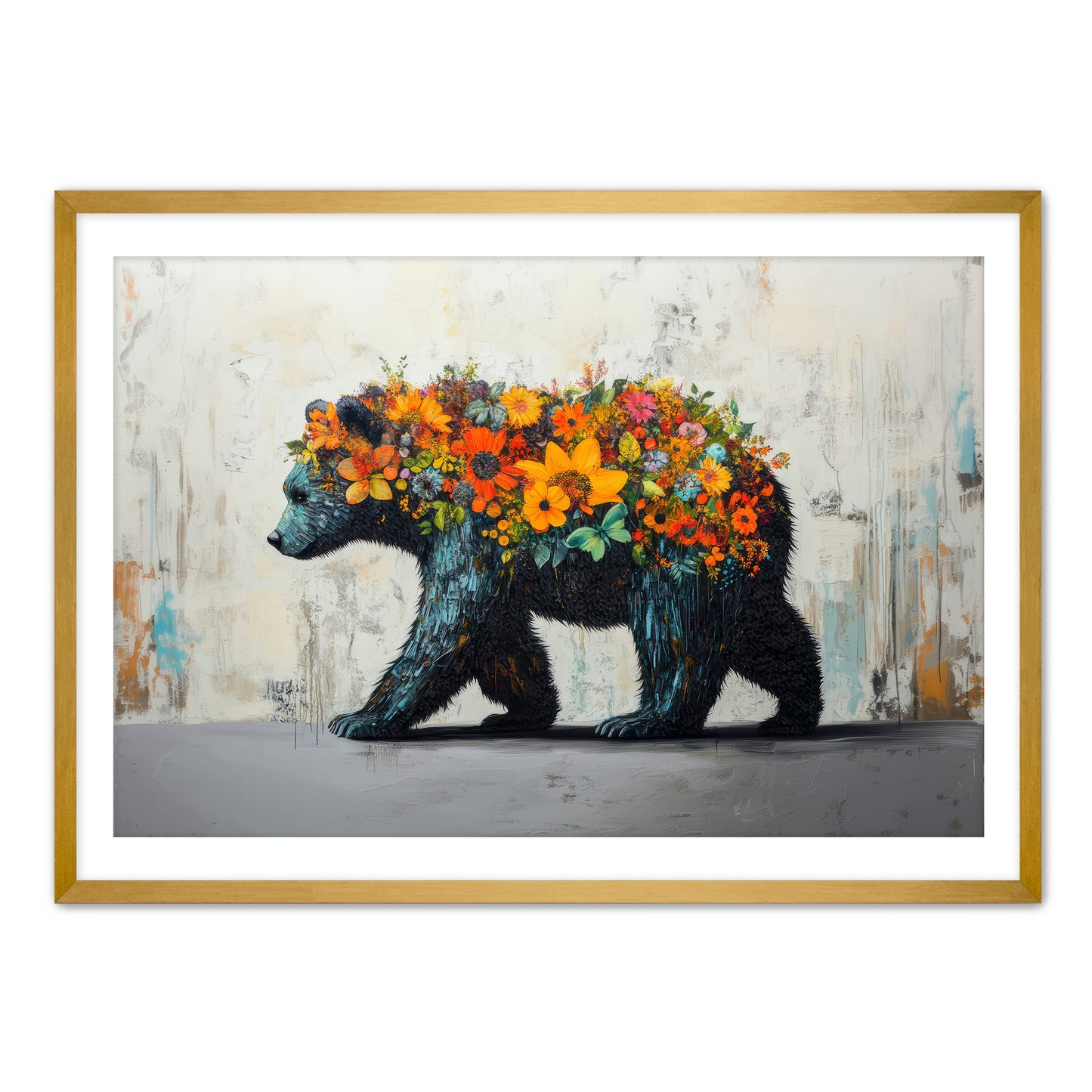 Flower Bear Wall Art