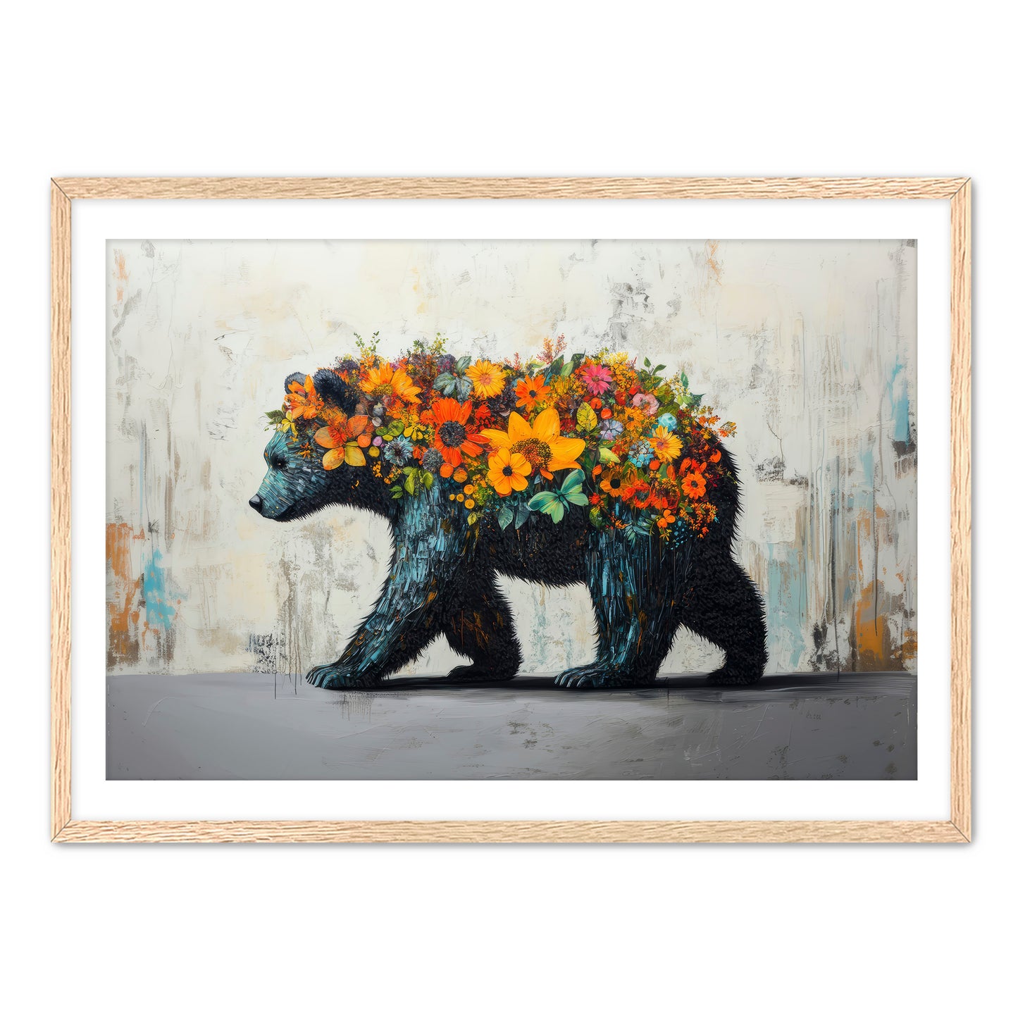 Flower Bear Wall Art