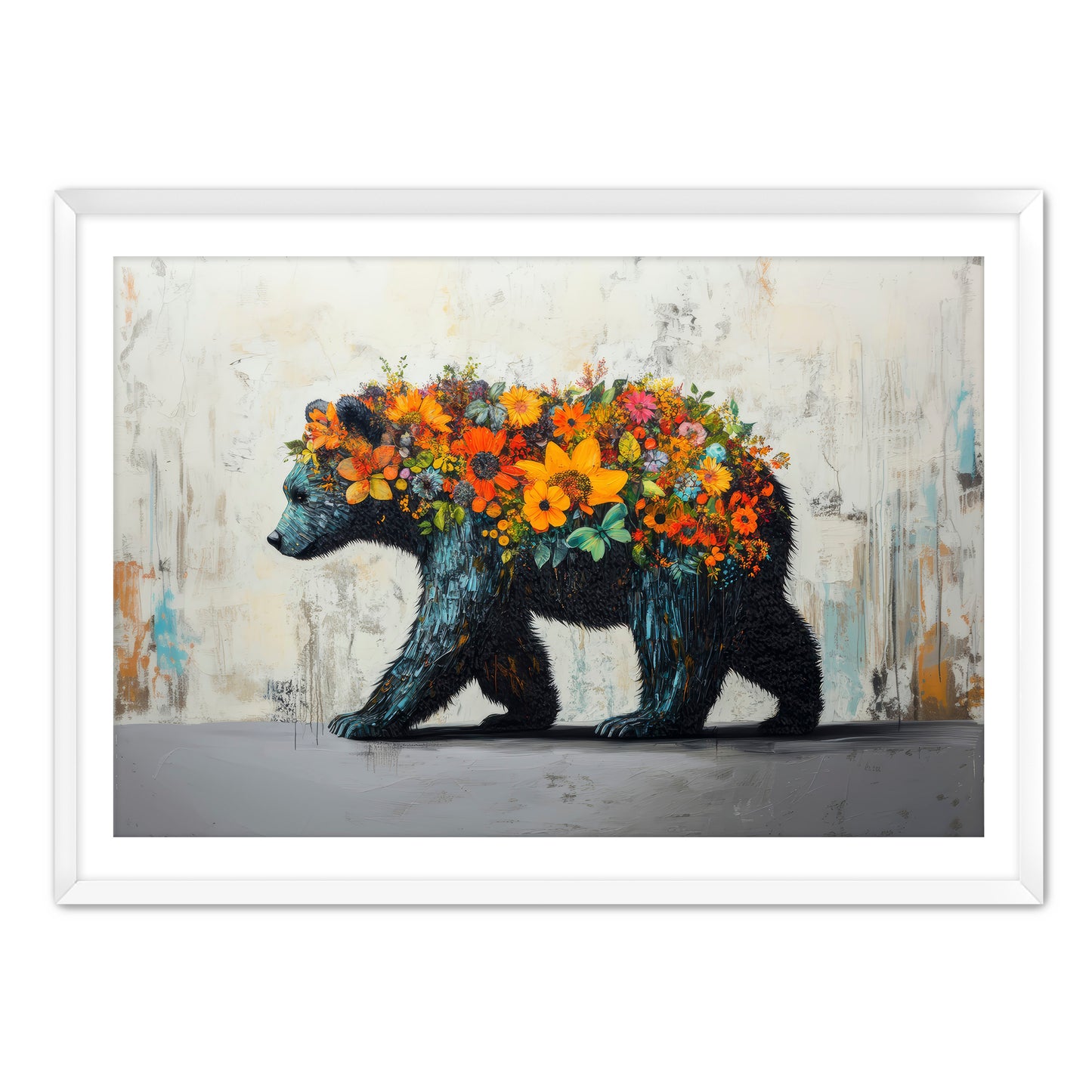 Flower Bear Wall Art