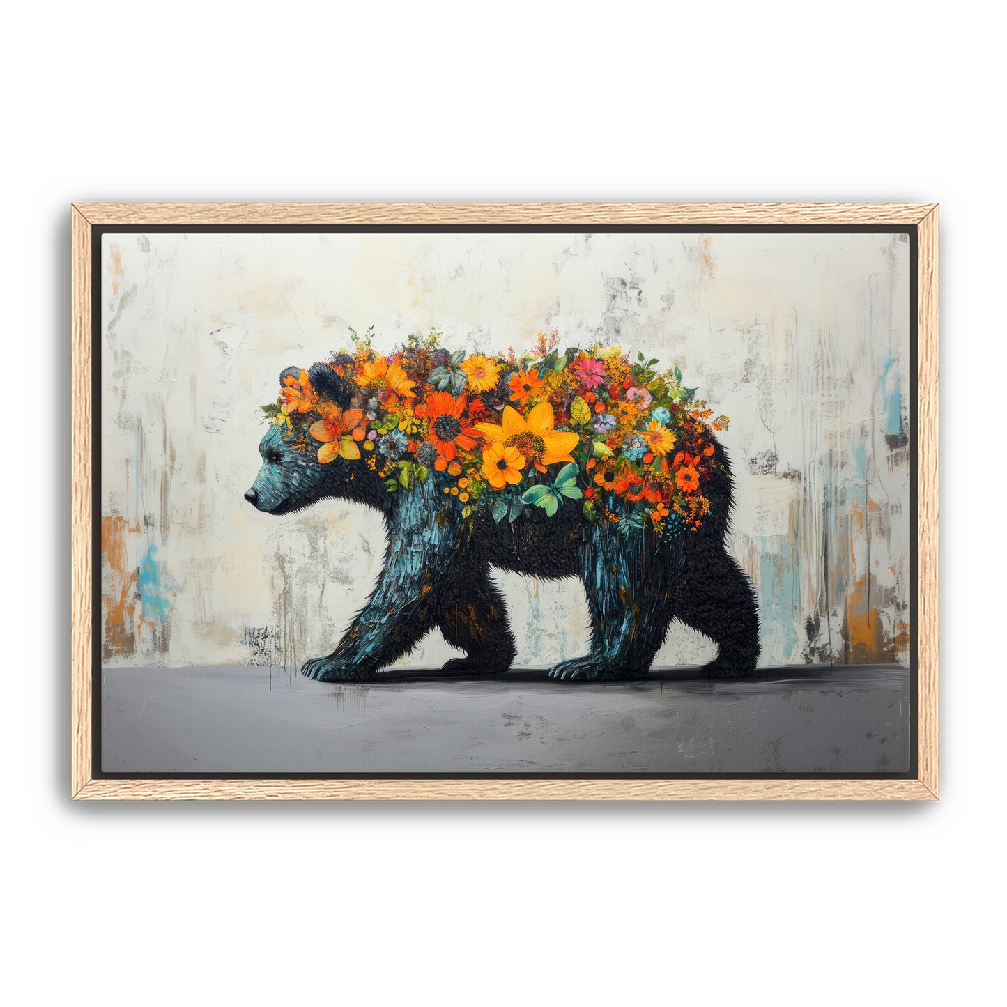 Flower Bear Wall Art