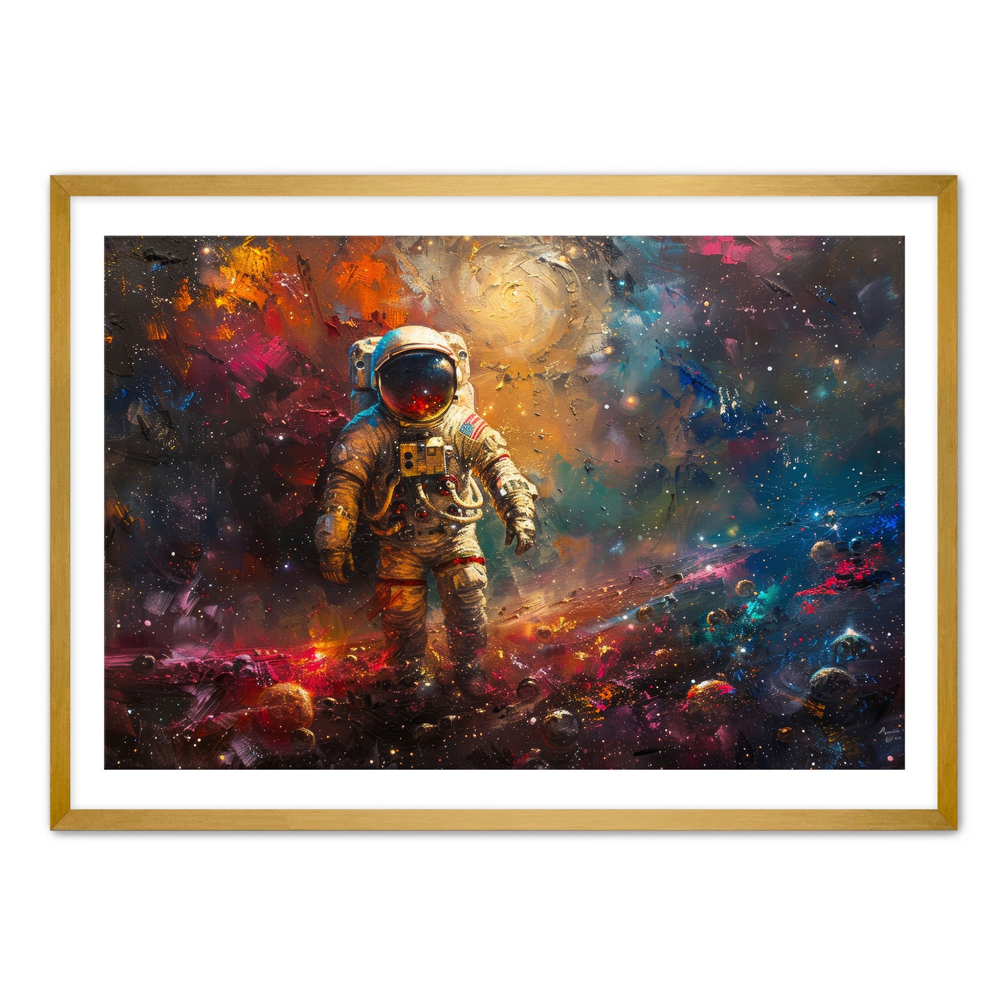 Flowerwalker Astronaut Wall Art