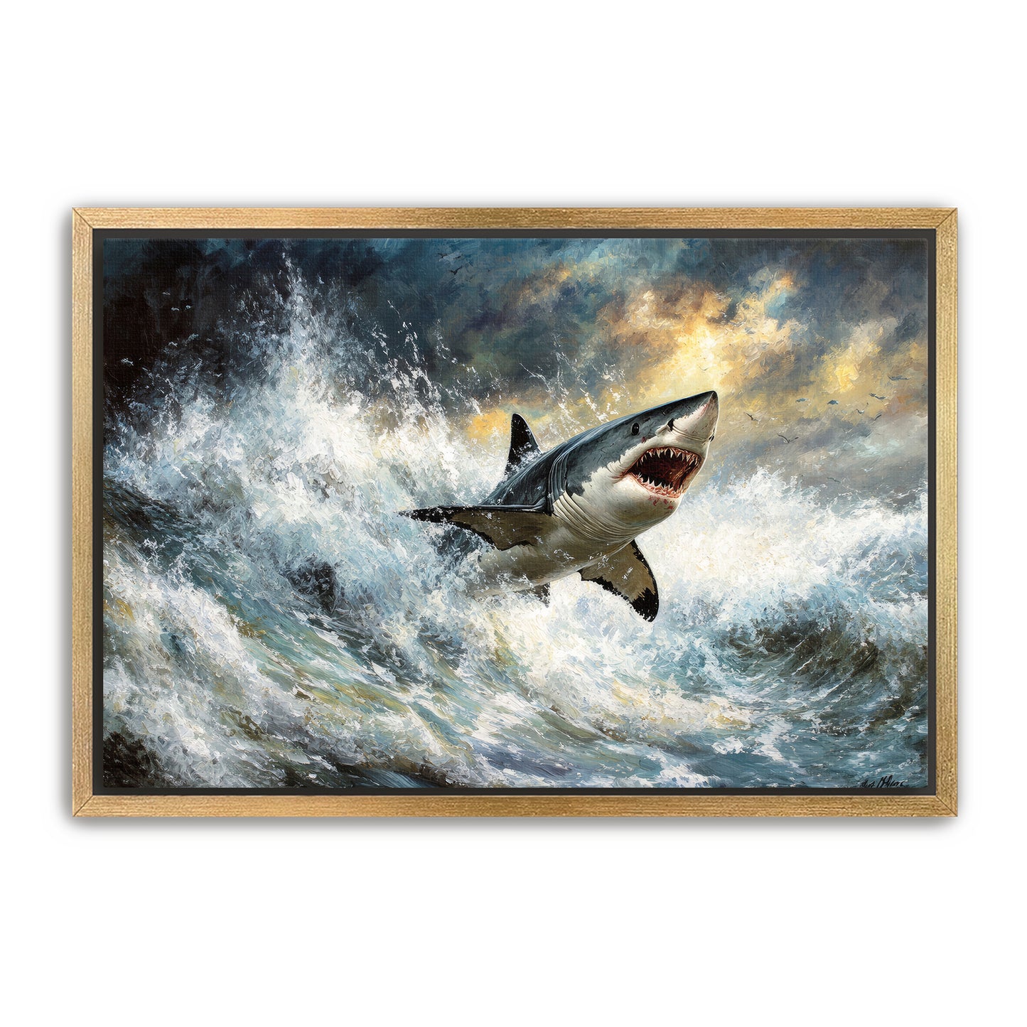 Flying Shark Wall Art