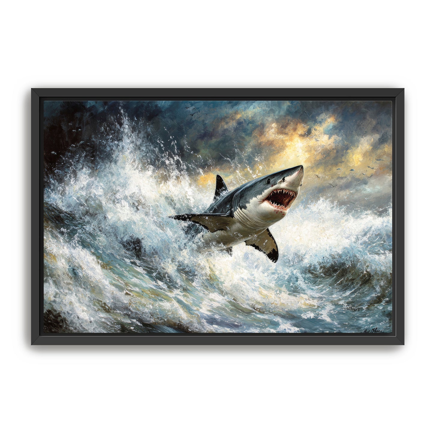 Flying Shark Wall Art