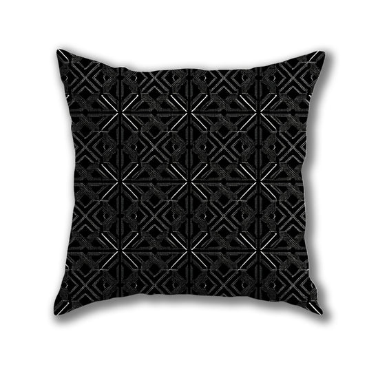 Geometric Maze Pattern Pillow