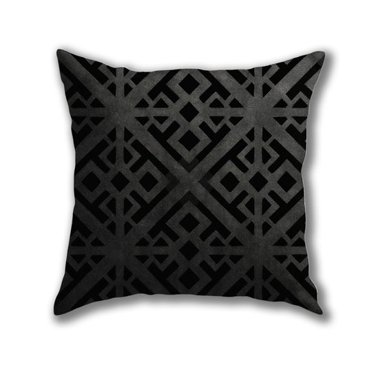 Geometric Pattern Maze Pillow