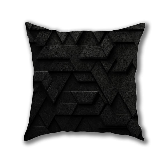 Geometric Shadows Maze Pillow