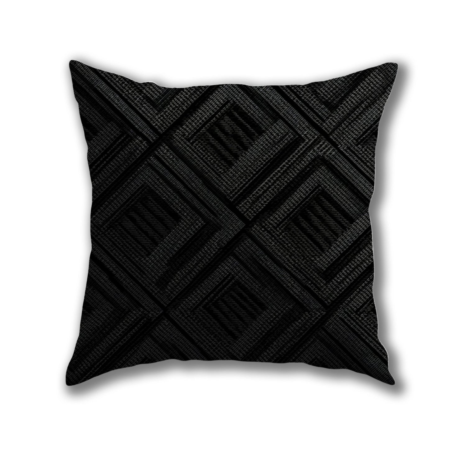 Geometric Textured Pattern Pillow