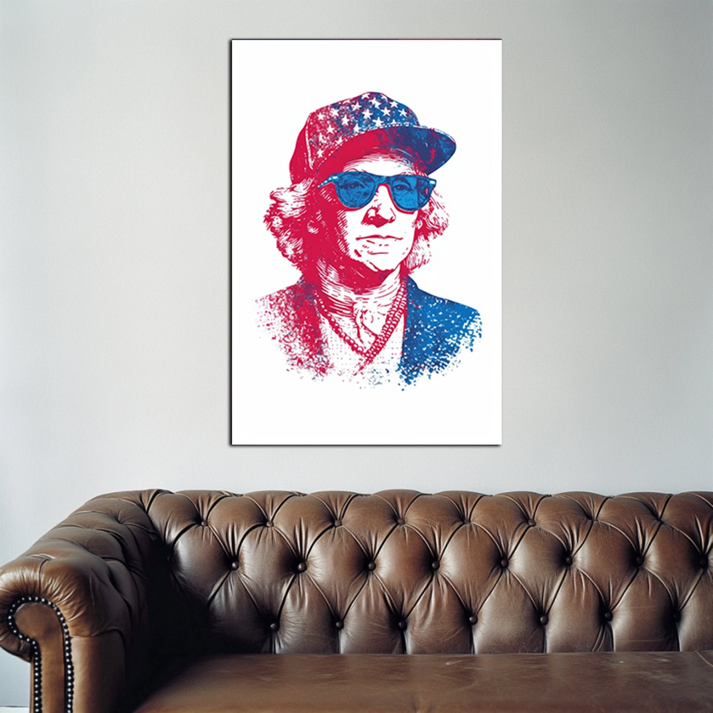 George Washington Shades Hipster Wall Art