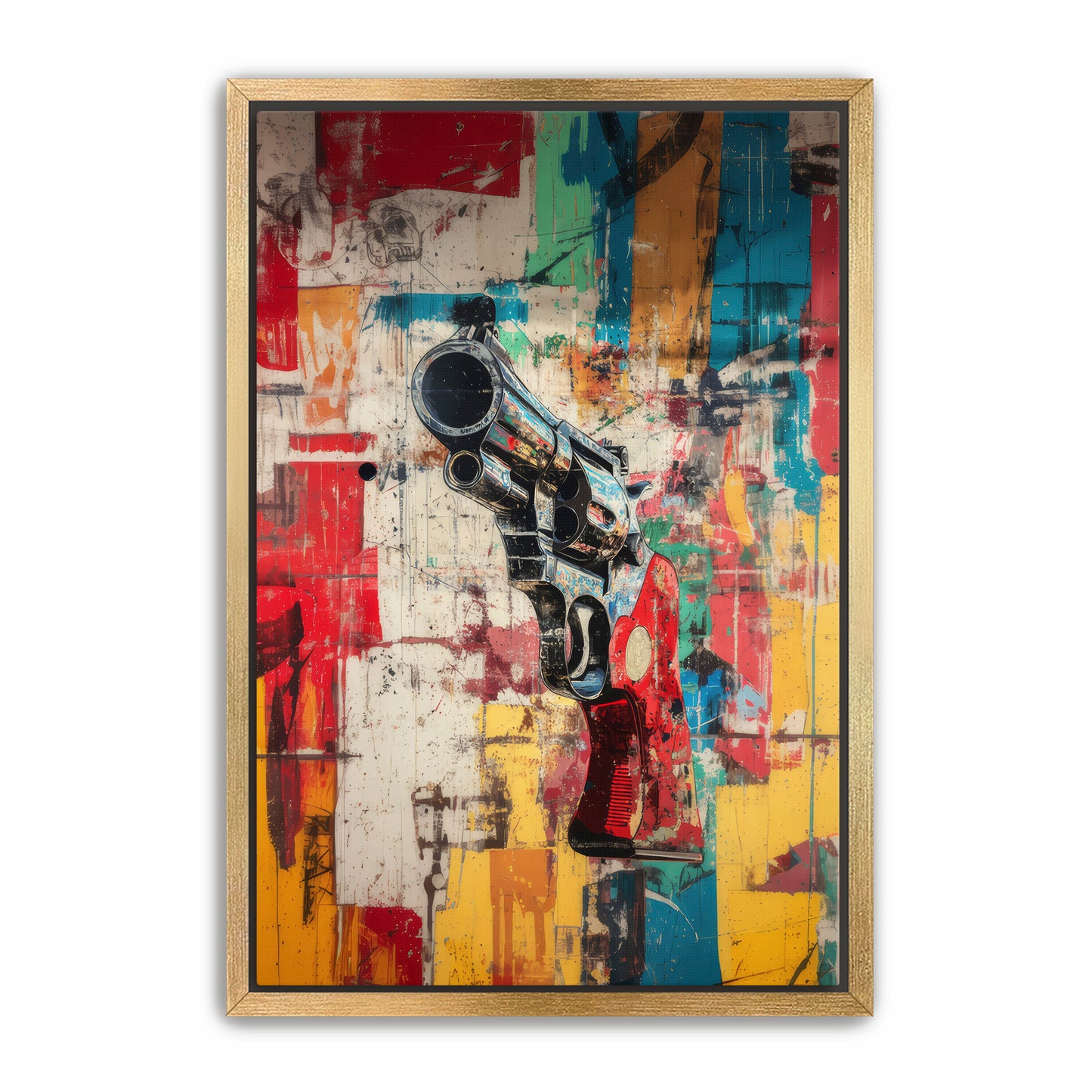 Graffiti Revolver Wall Art