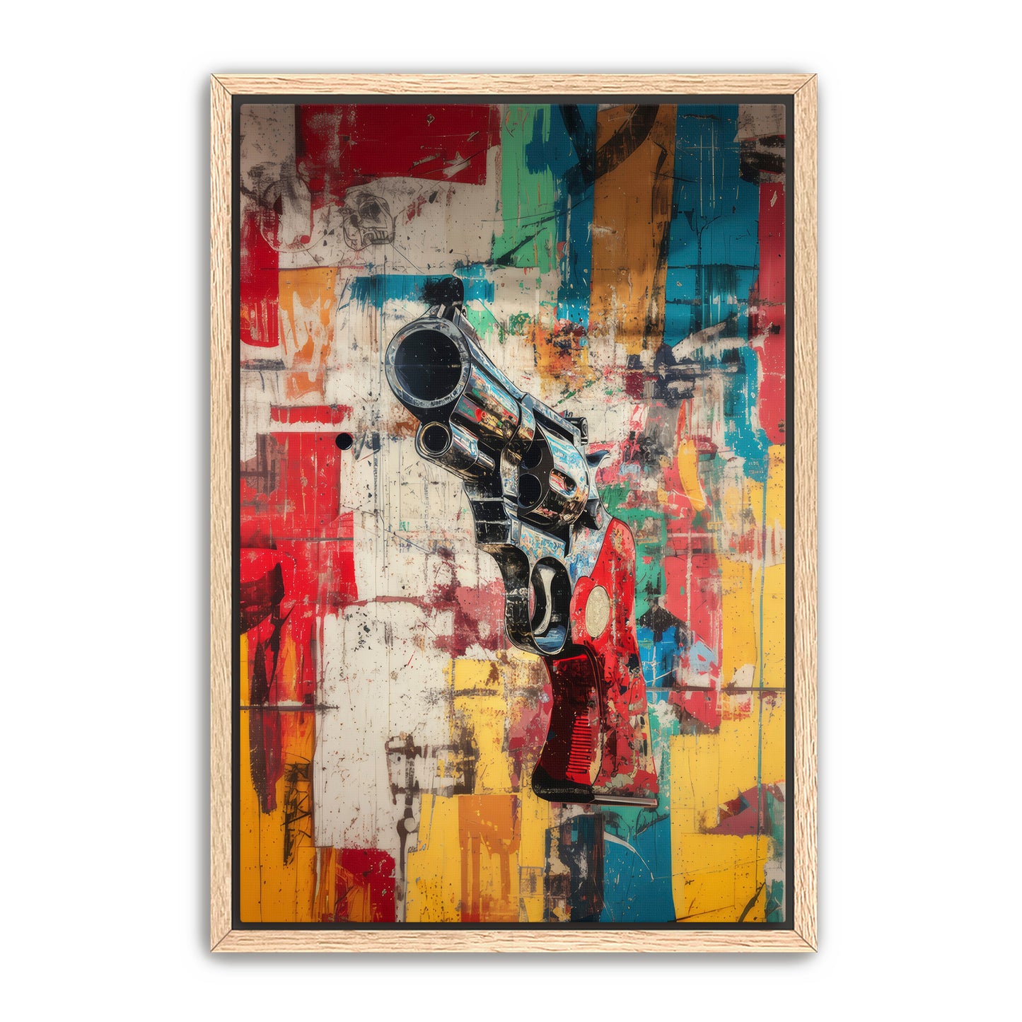 Graffiti Revolver Wall Art