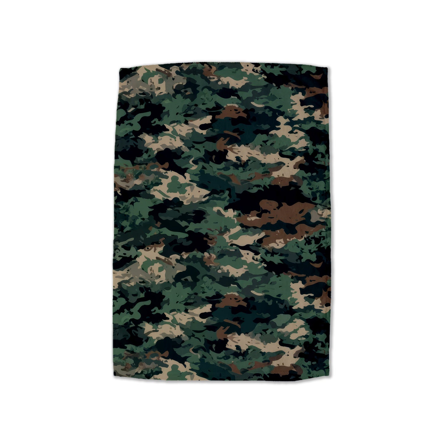 Green Camo Swirl Hand Towel