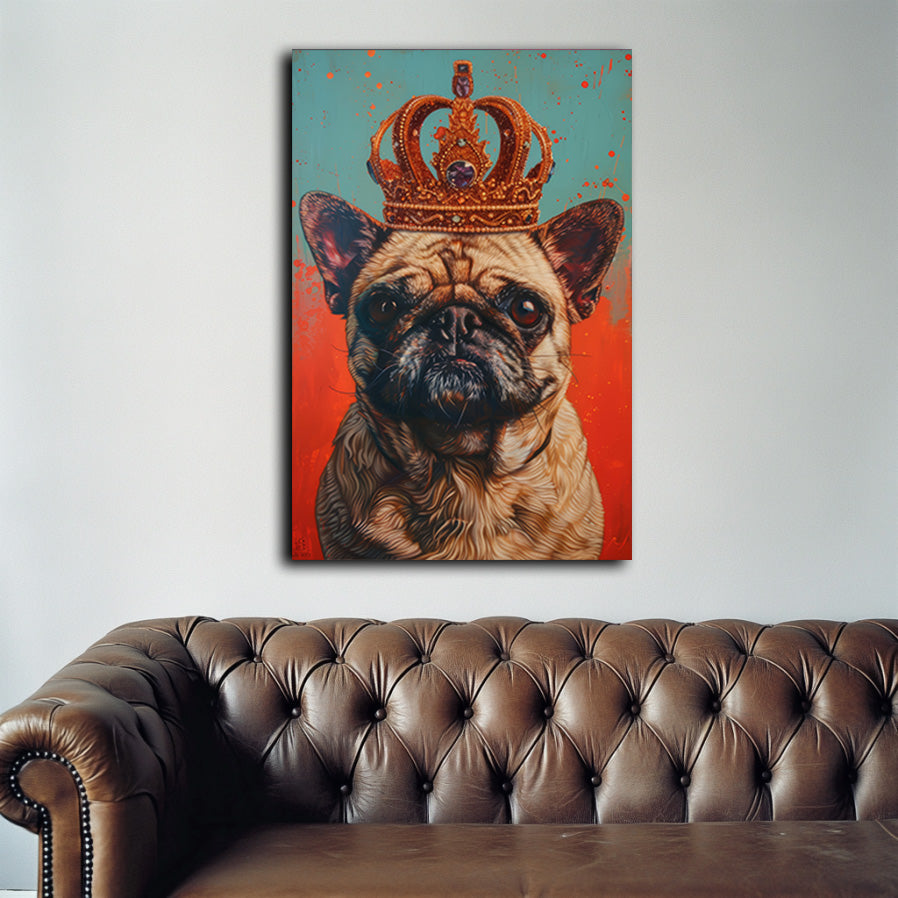 His Holy Pug Wall Art