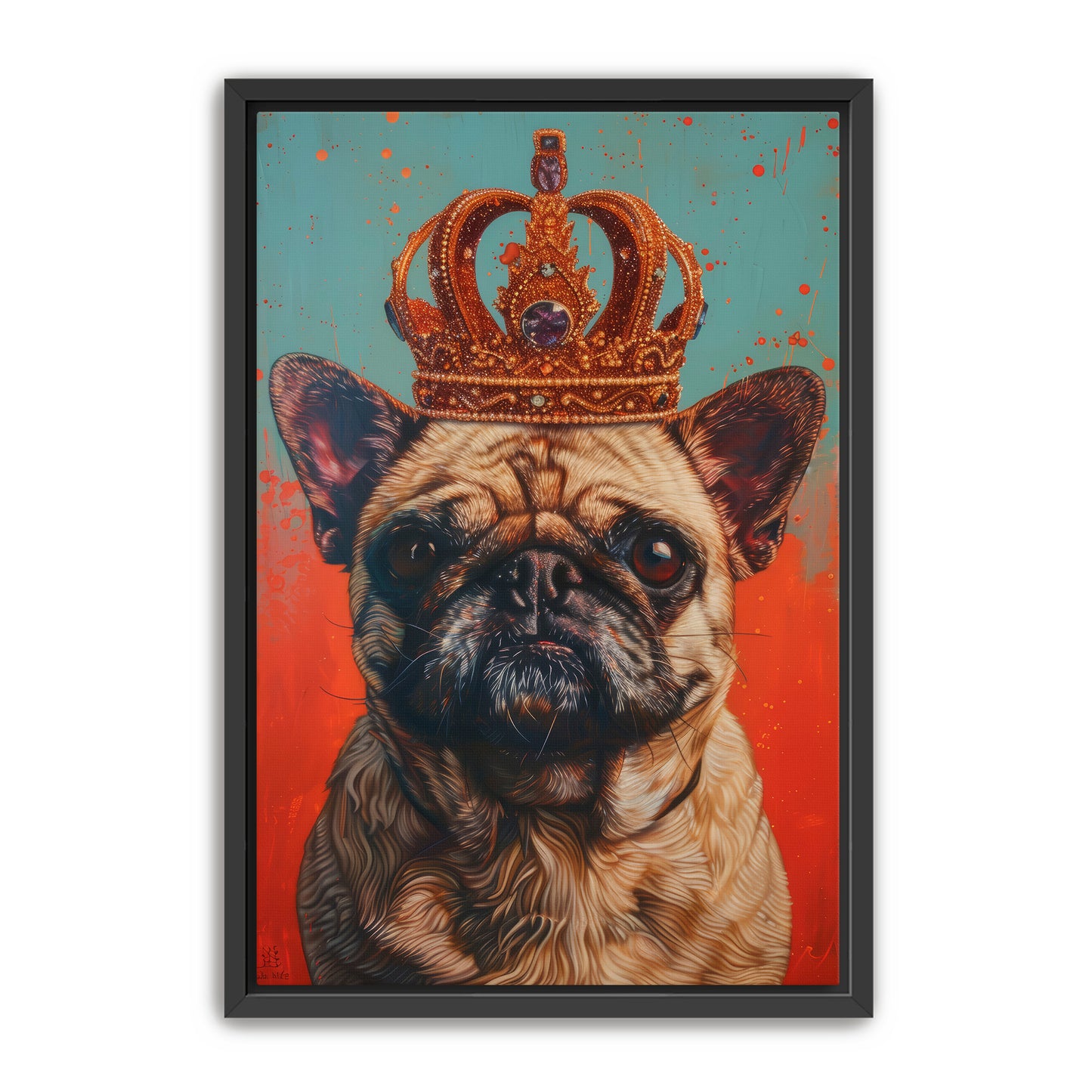 His Holy Pug Wall Art