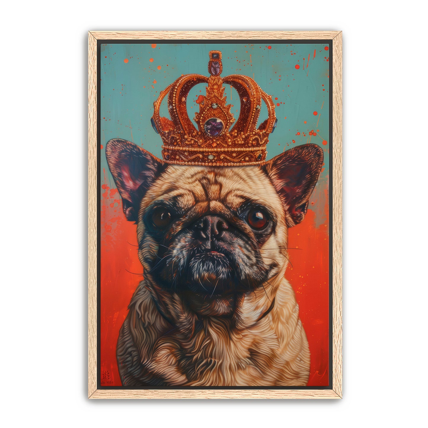His Holy Pug Wall Art