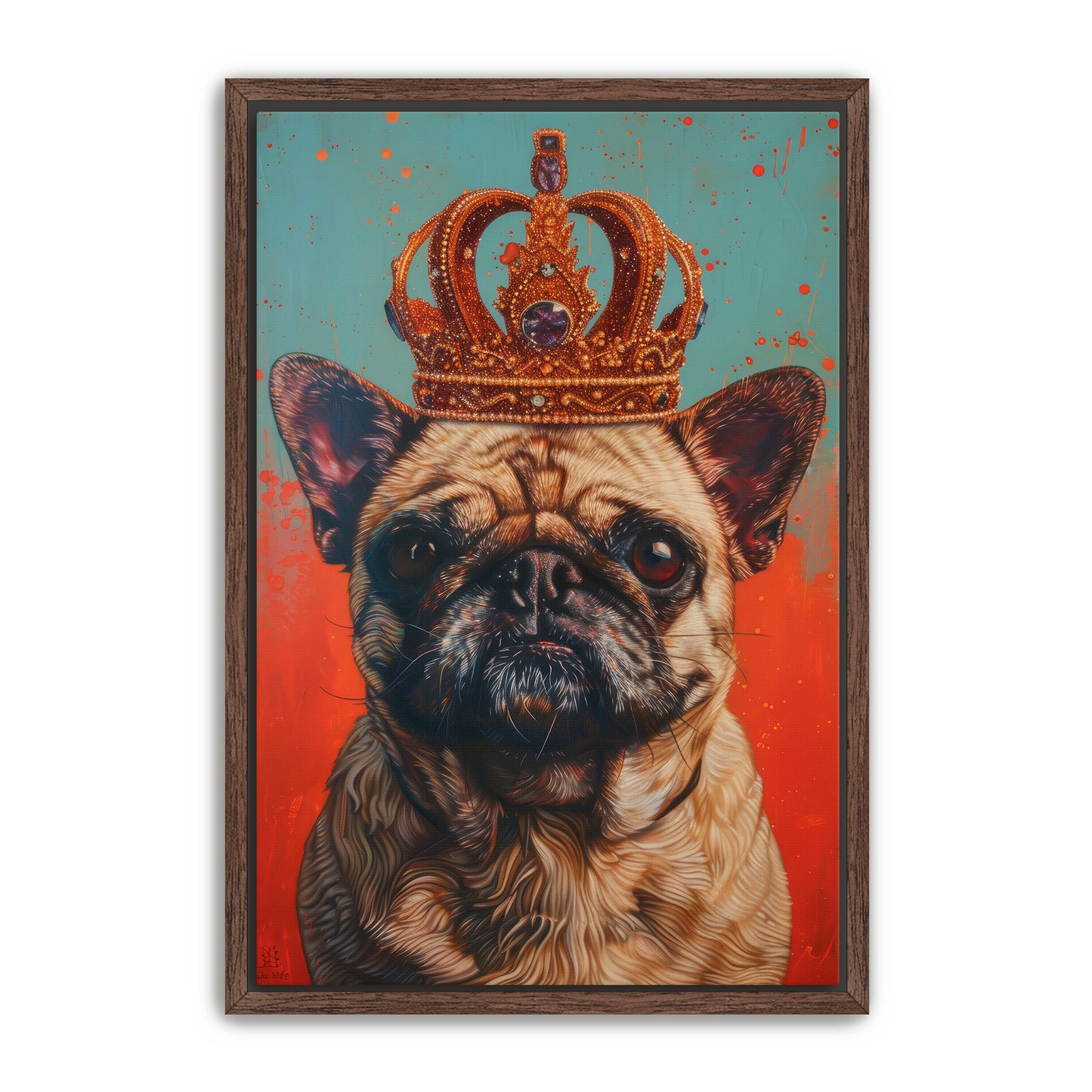 His Holy Pug Wall Art