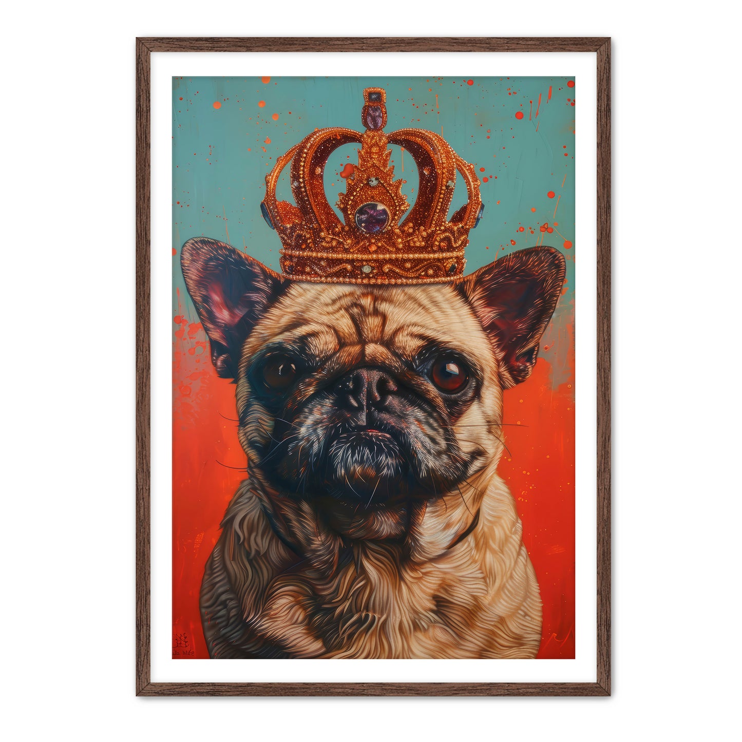 His Holy Pug Wall Art