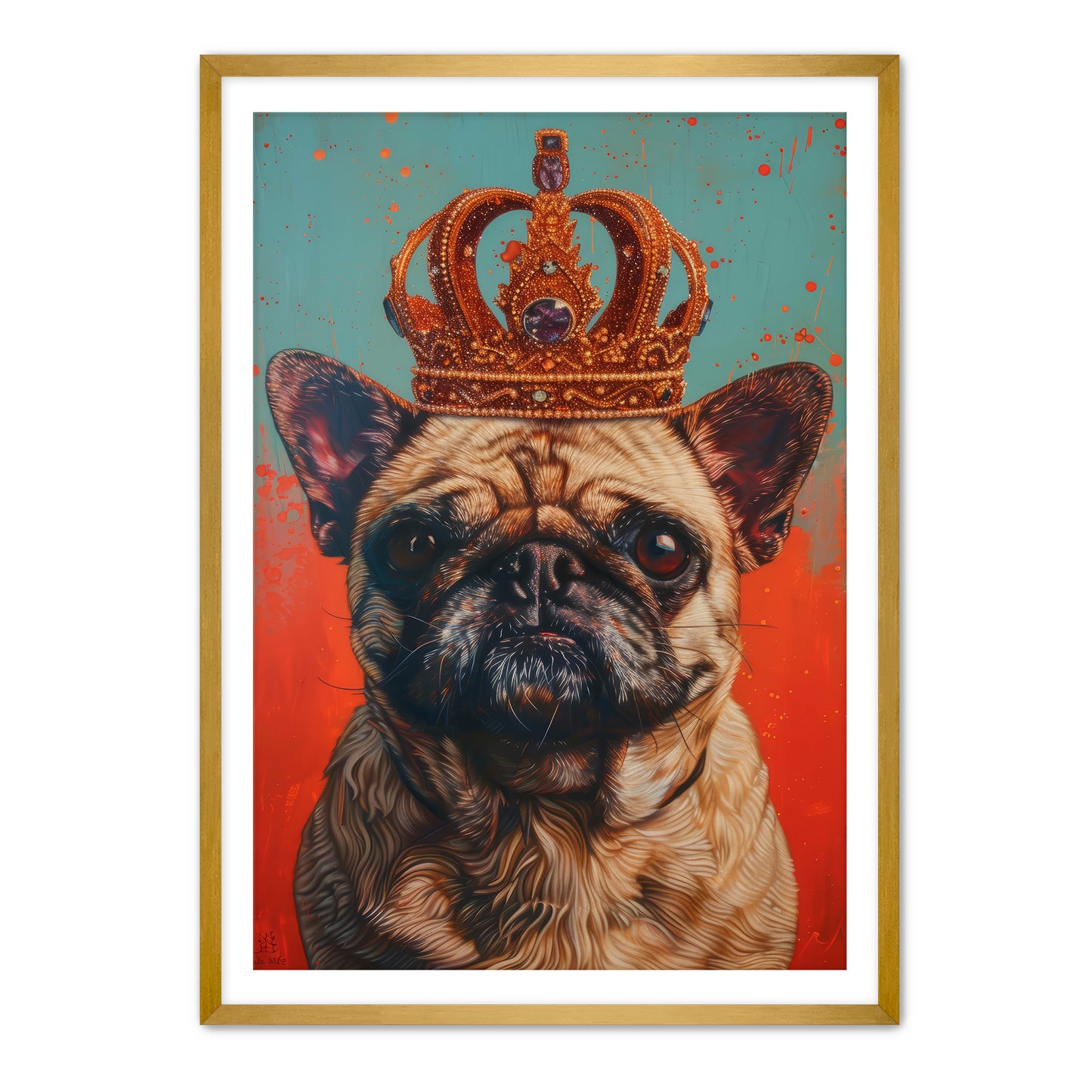 His Holy Pug Wall Art