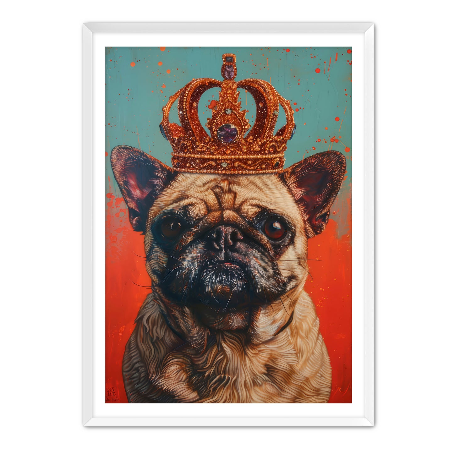 His Holy Pug Wall Art