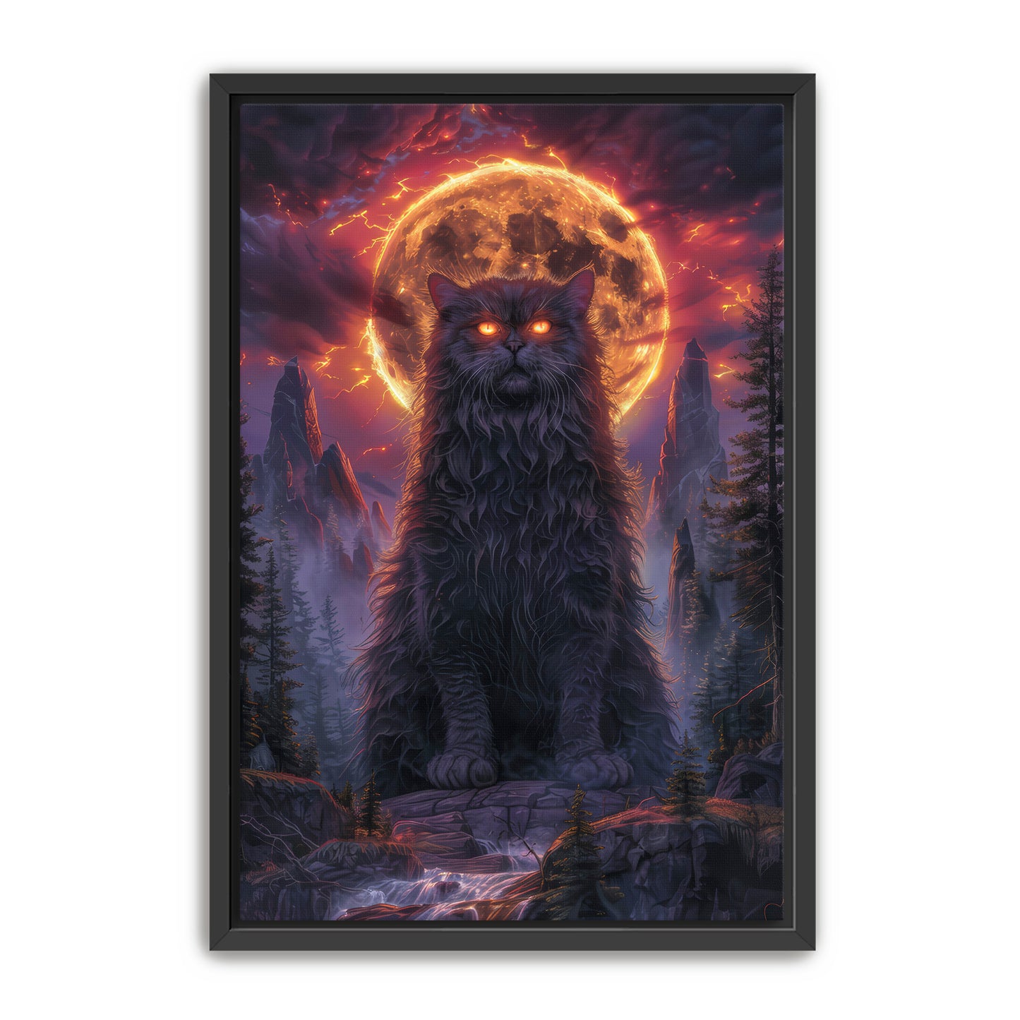 I AM THE KITTY GOD Wall Art