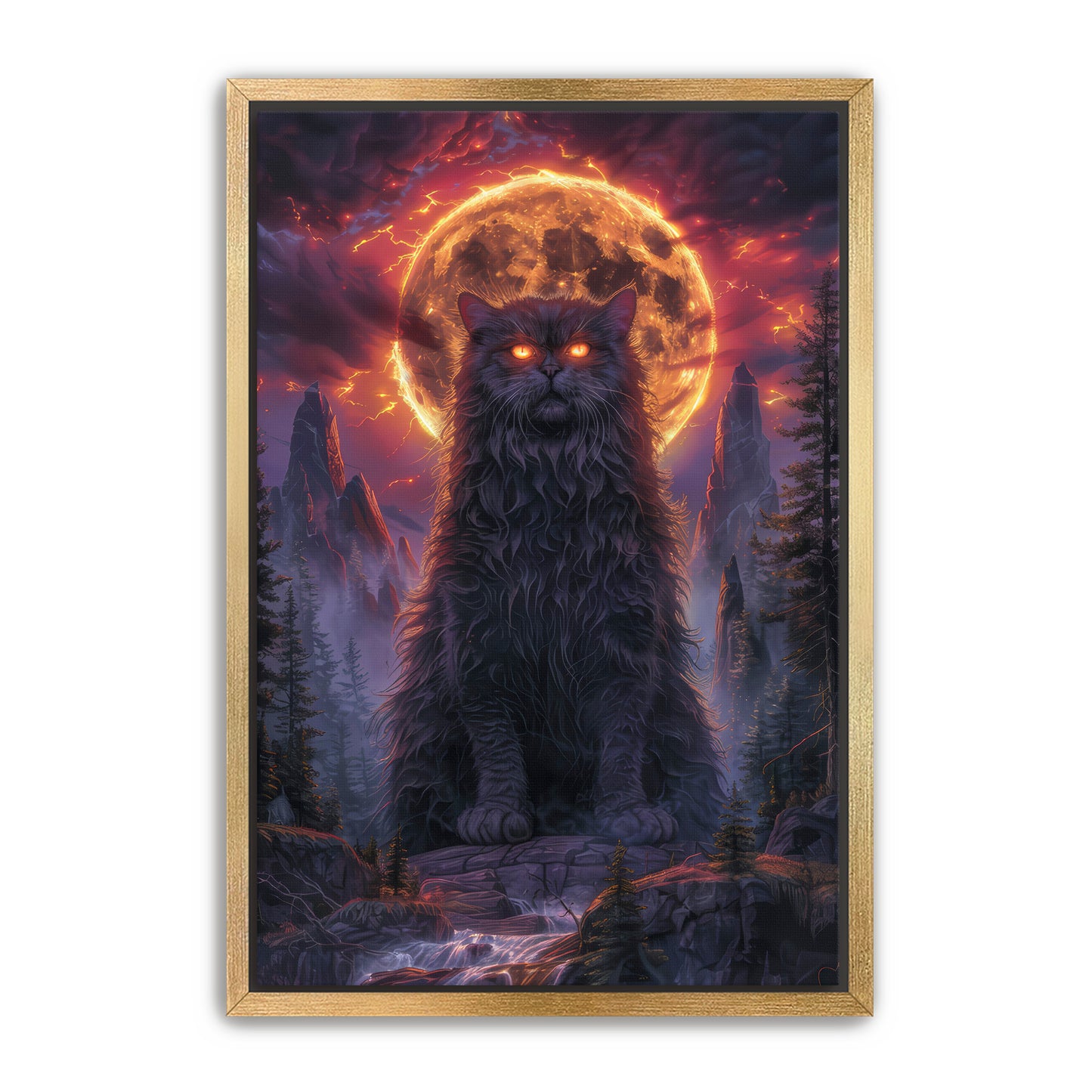 I AM THE KITTY GOD Wall Art