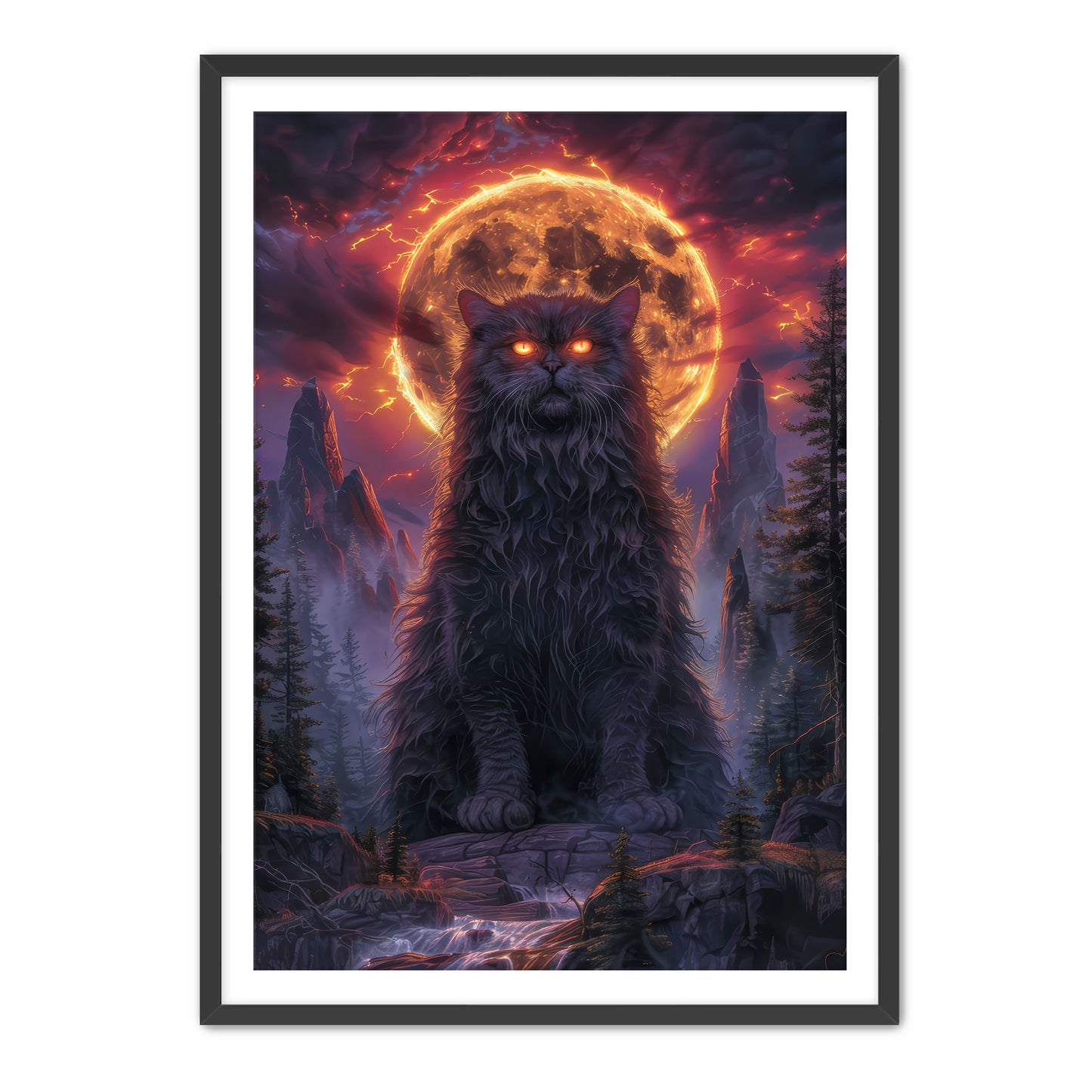 I AM THE KITTY GOD Wall Art