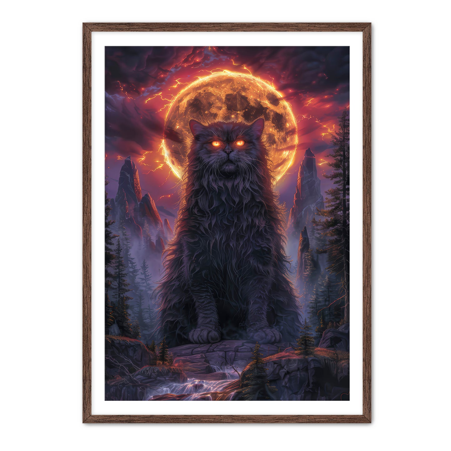 I AM THE KITTY GOD Wall Art