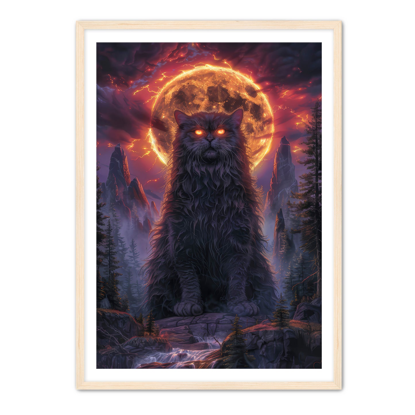 I AM THE KITTY GOD Wall Art