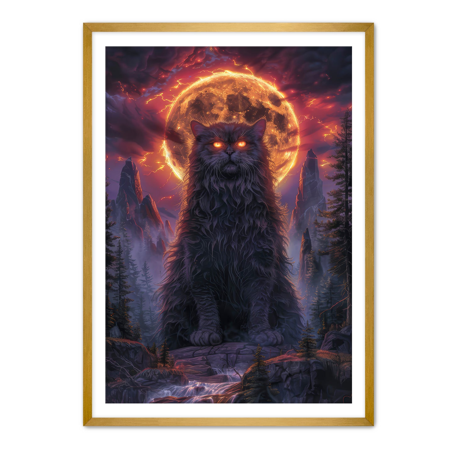 I AM THE KITTY GOD Wall Art