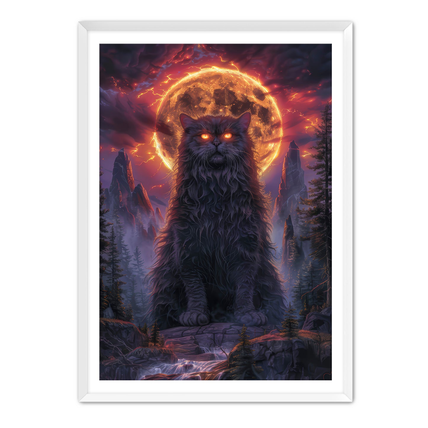 I AM THE KITTY GOD Wall Art