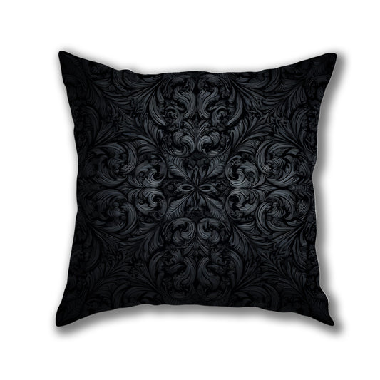 Intricate Floral Swirls Pillow