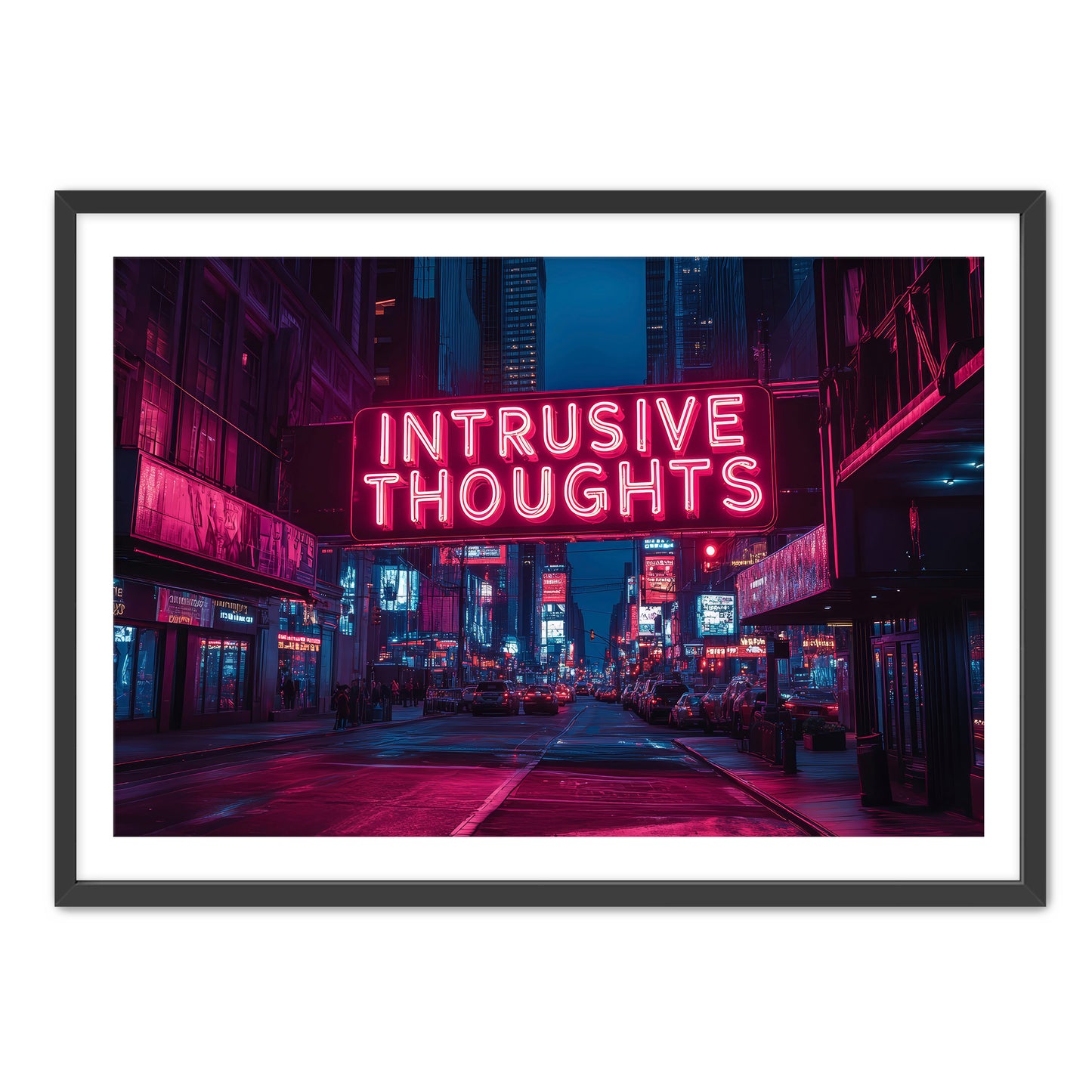 Intrusive Thoughts Sign Wall Art