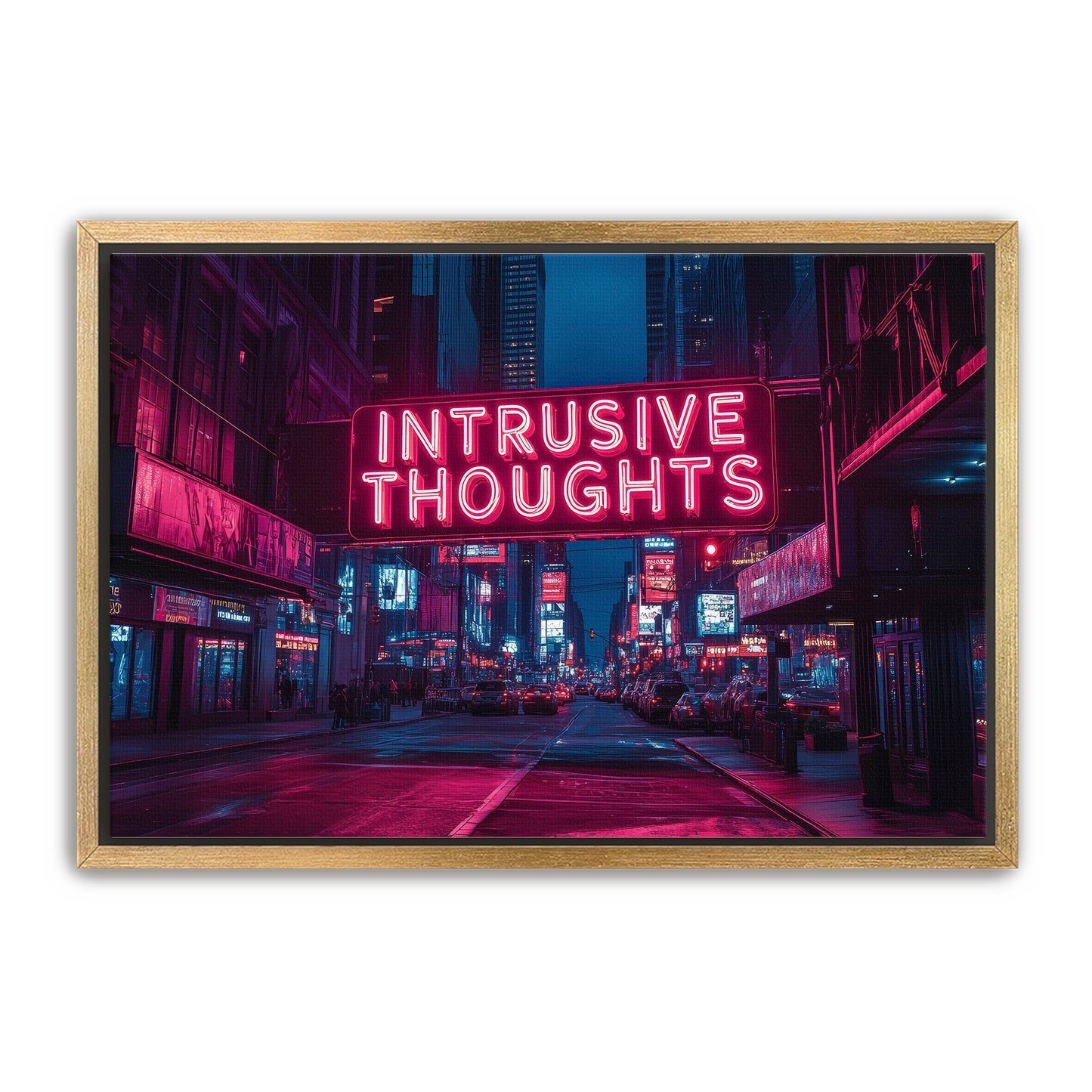 Intrusive Thoughts Sign Wall Art