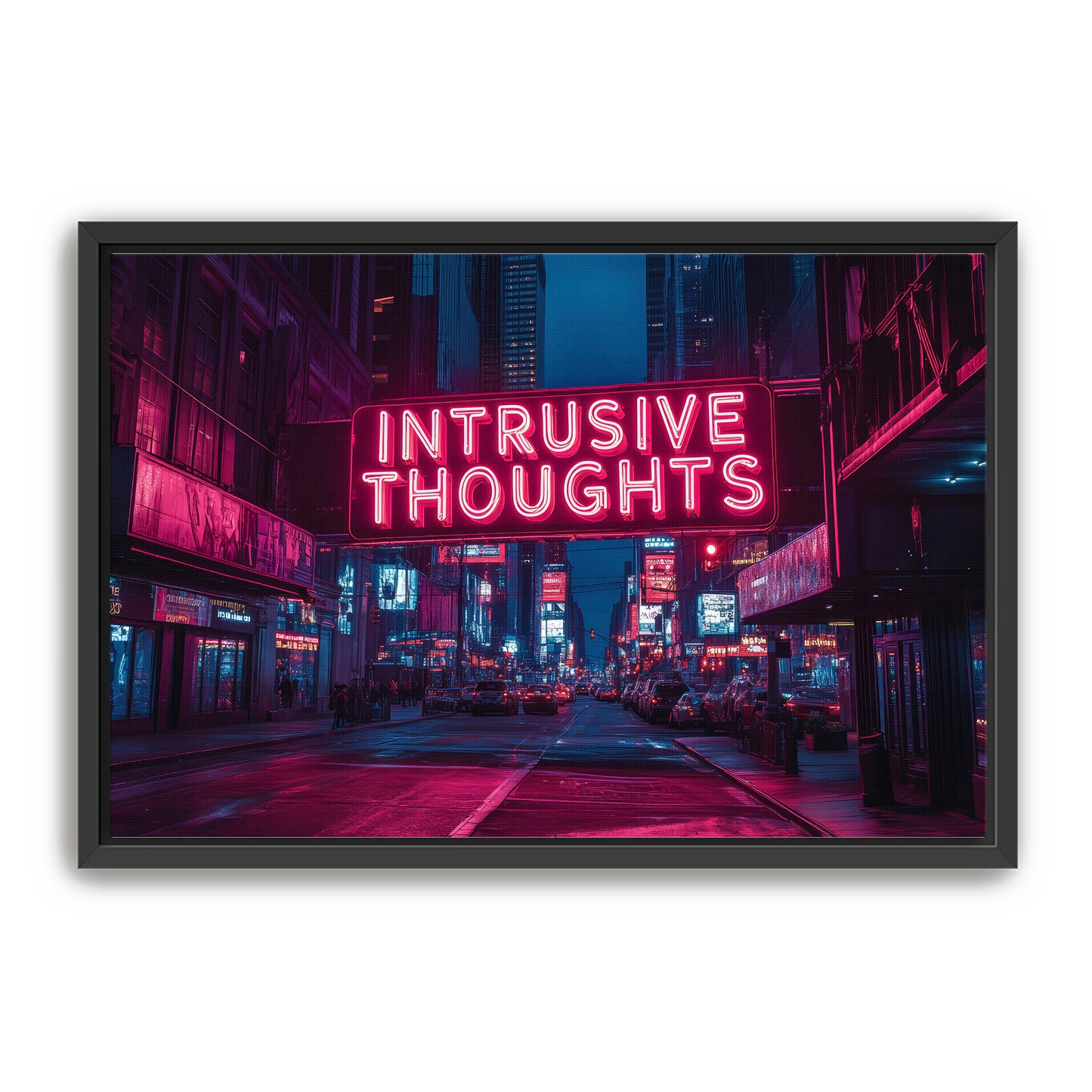 Intrusive Thoughts Sign Wall Art