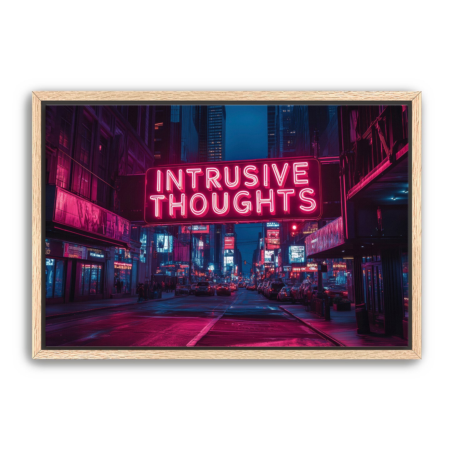 Intrusive Thoughts Sign Wall Art