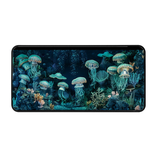 Jellyfish Garden Desk Mat