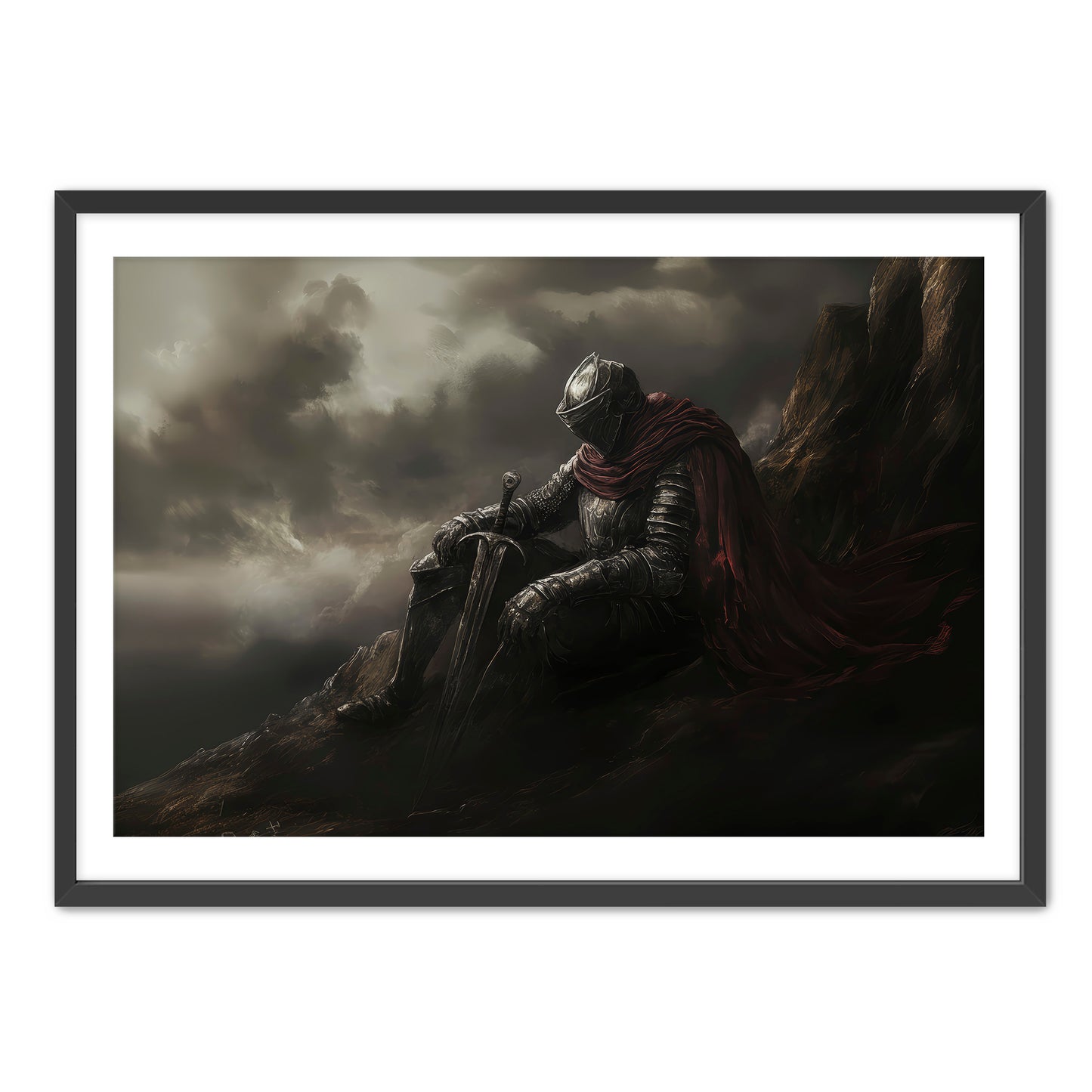 Knight Takes Rest Wall Art