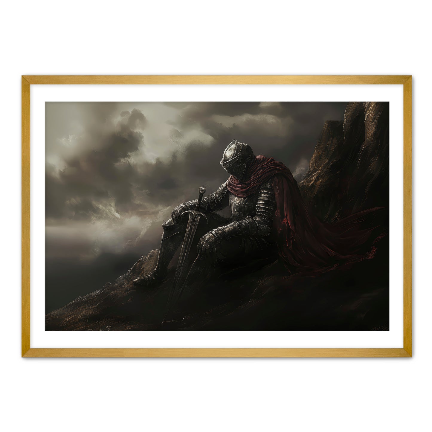 Knight Takes Rest Wall Art