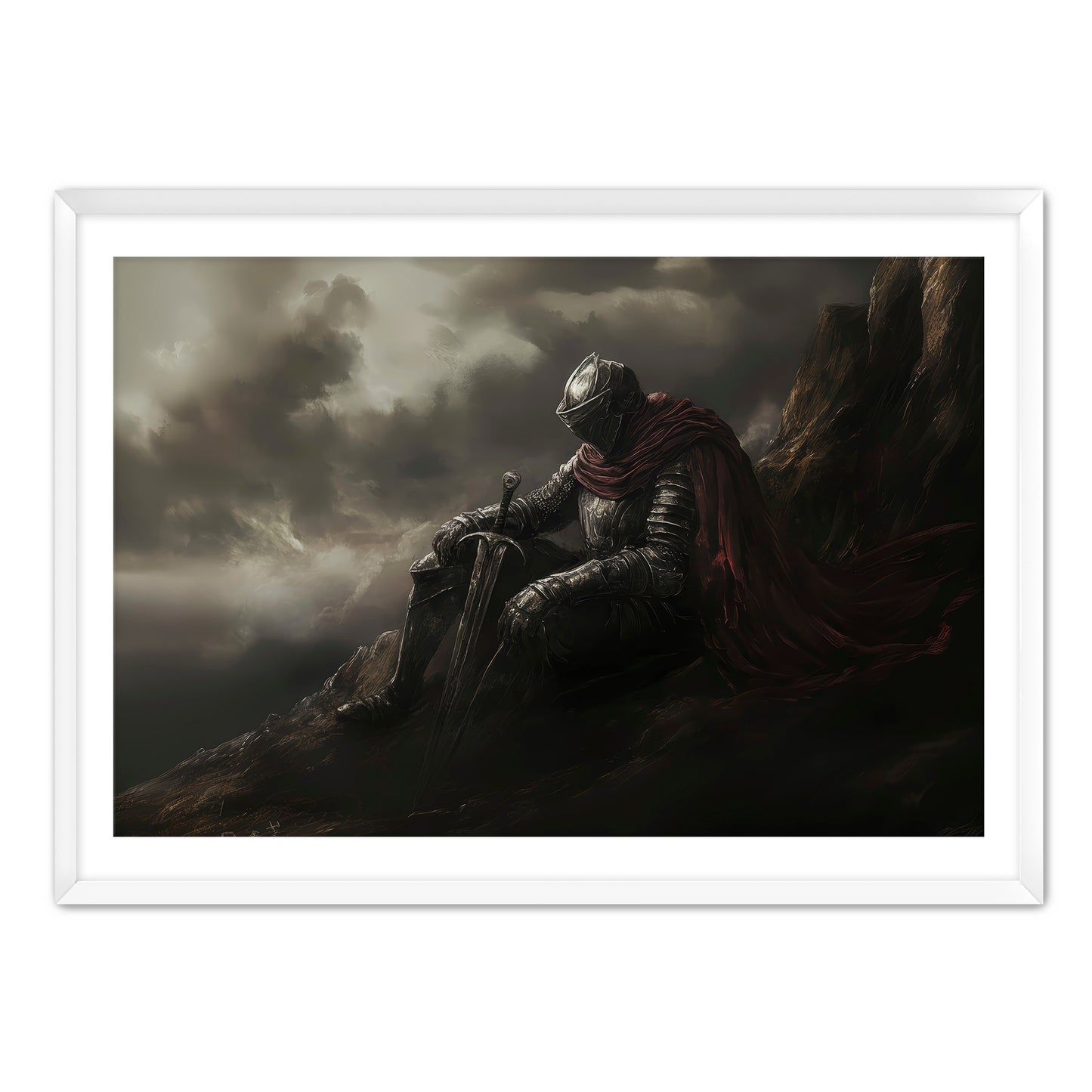 Knight Takes Rest Wall Art