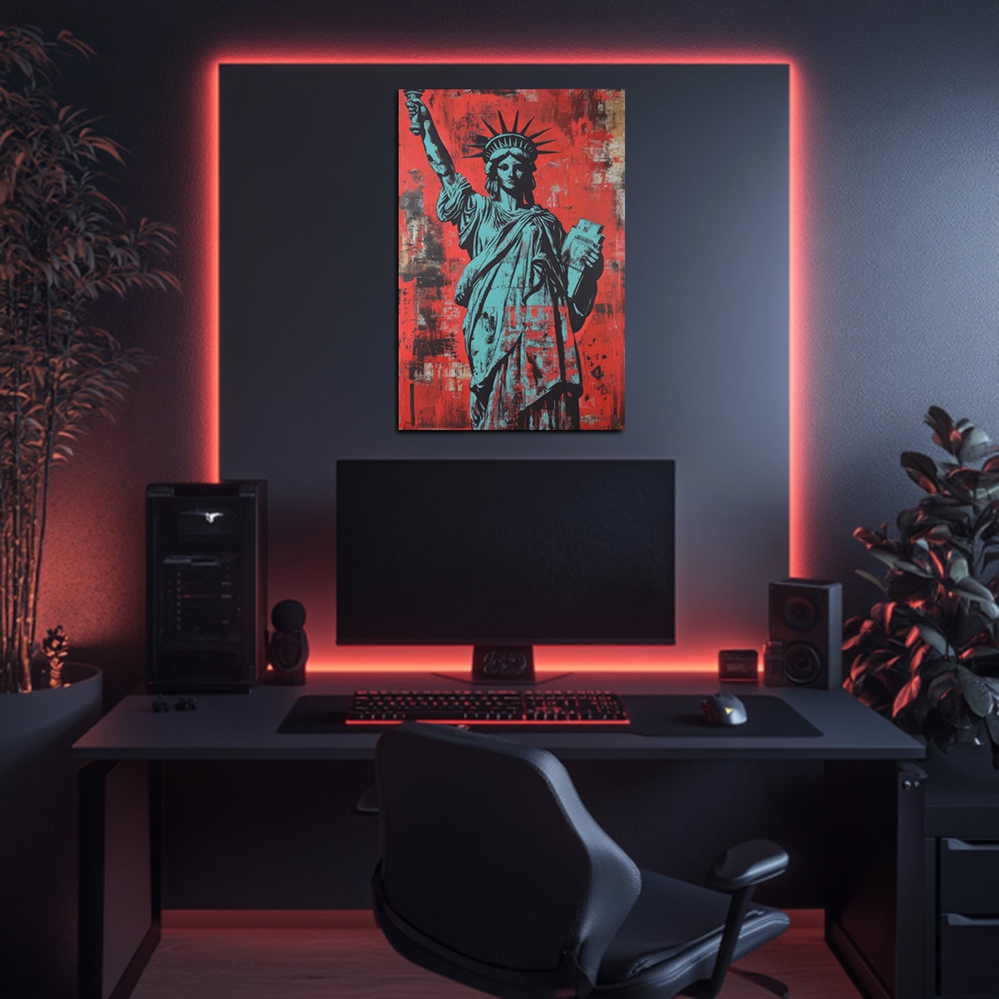Liberty In Red Wall Art