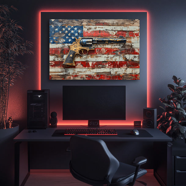 Lone Star Gun Wall Art