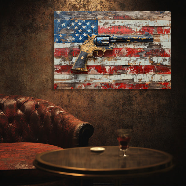 Lone Star Gun Wall Art