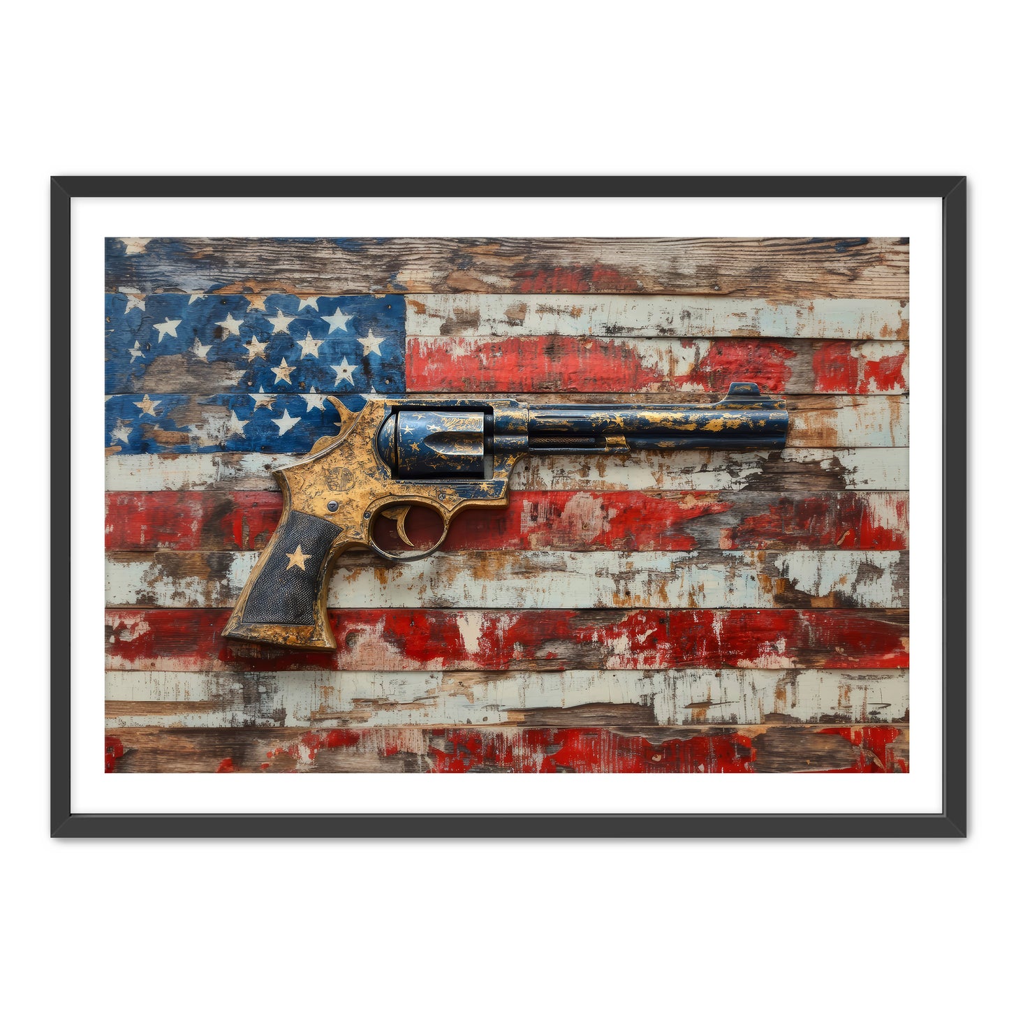 Lone Star Gun Wall Art