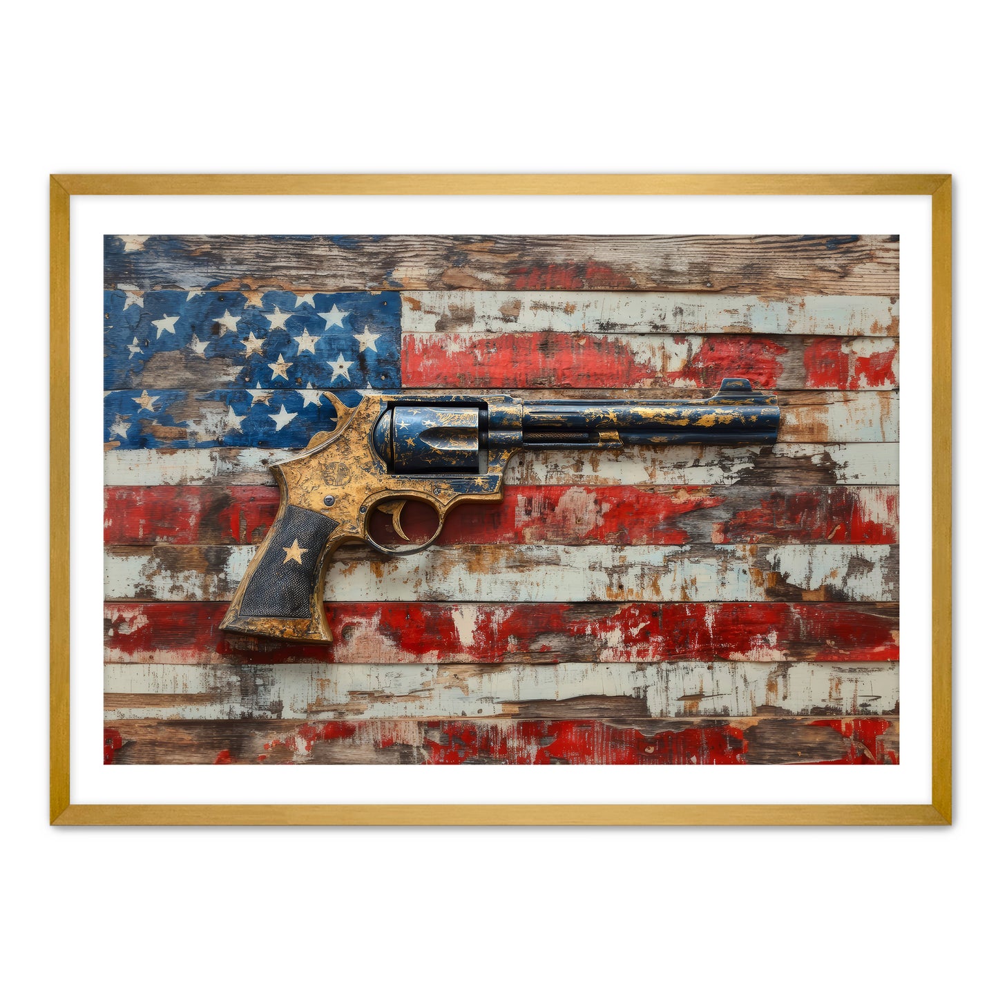Lone Star Gun Wall Art